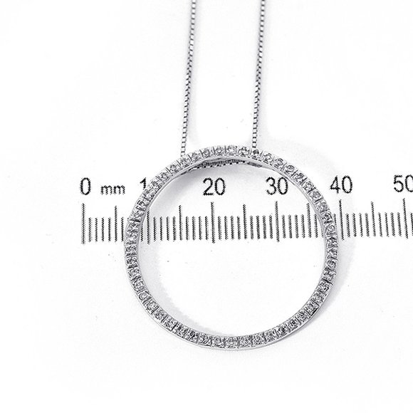 0.50 Carat Diamond Circle Of Love Pendant Link - Picture 5 of 5
